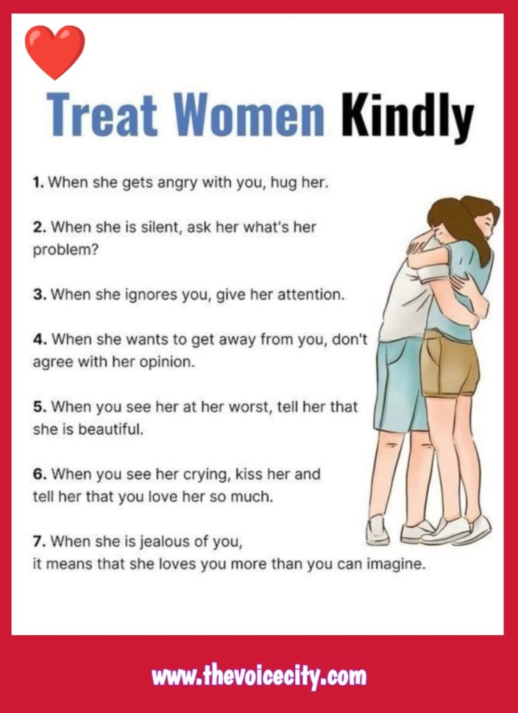Treat women kindly