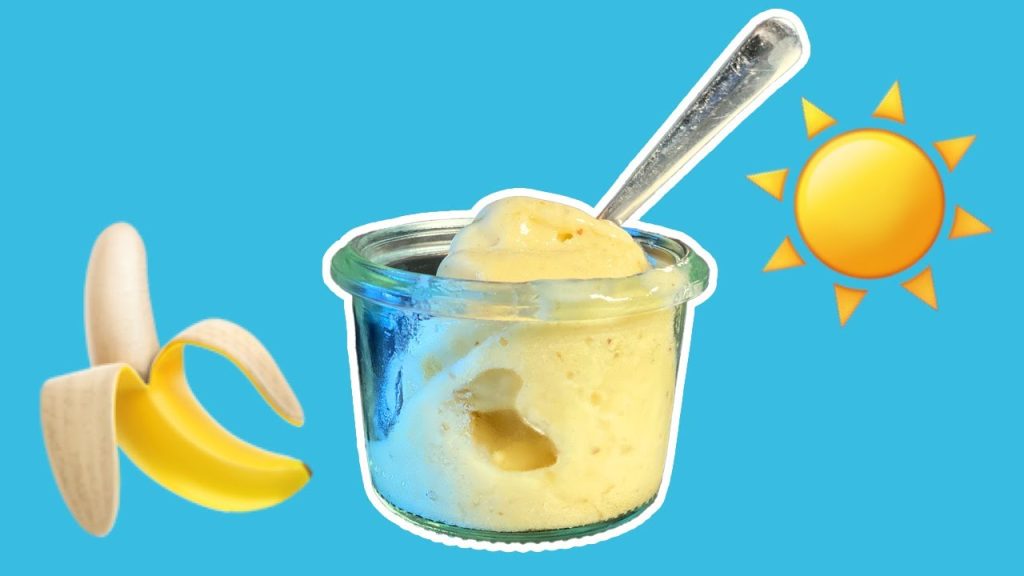 Bananen-Kokos-Eis ohne Eismaschine